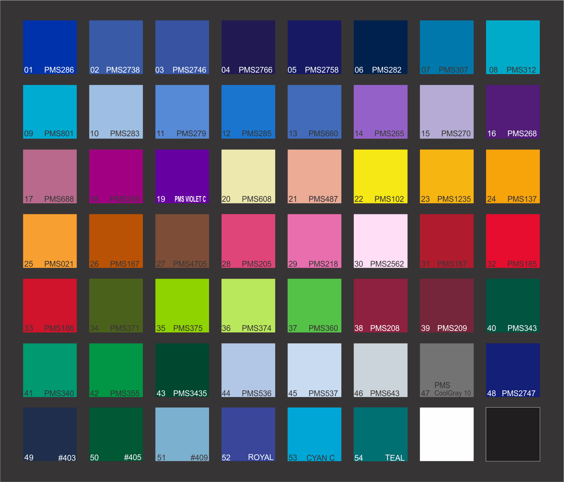 Colour Chart